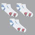 Reebok Ankle Socks Pack of 3 White & Blue